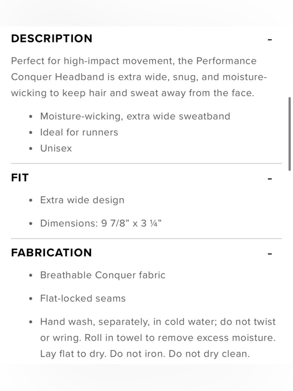 ALO Yoga Performance Conquer Headband White Logo - Picture 3 of 4